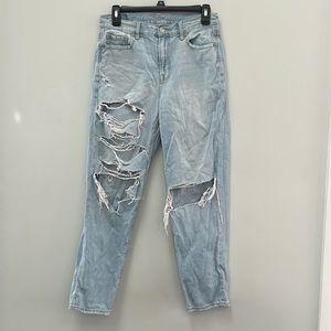 Light wash ripped jeans